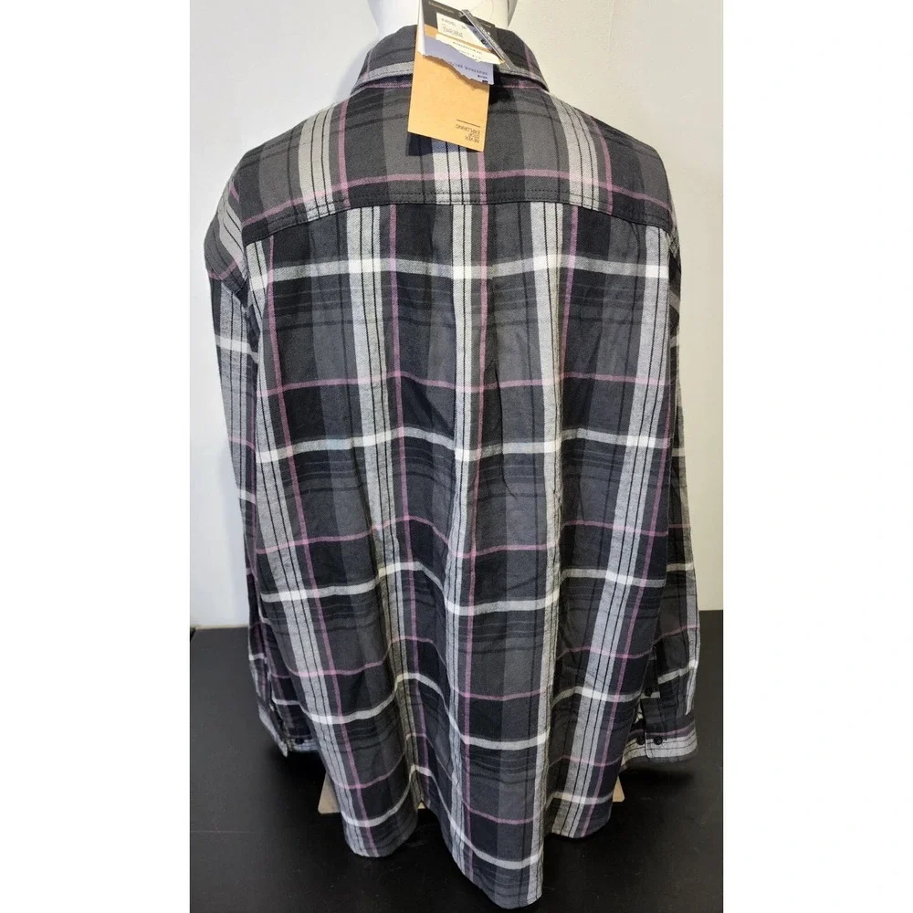 The North Face Men 2XL Arroyo Lightweight Flannel Long Sleeve Shirt Asphalt Grey